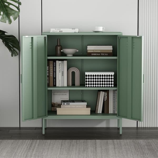 アトランティック Atlantic Henley ヘンリー 464 キャビネット Manhattan Comfort Naomi Green 40 in. H Modern Accent Cabinet with