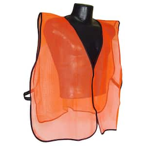 Safety Vest Orange Mesh No Tape