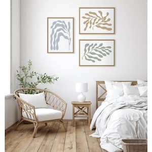 Sylvie ''Abstract Botanicals'' by The Creative Bunch Studio 3-Piece Natural Framed Art Print Set 18 in. x 24 in.