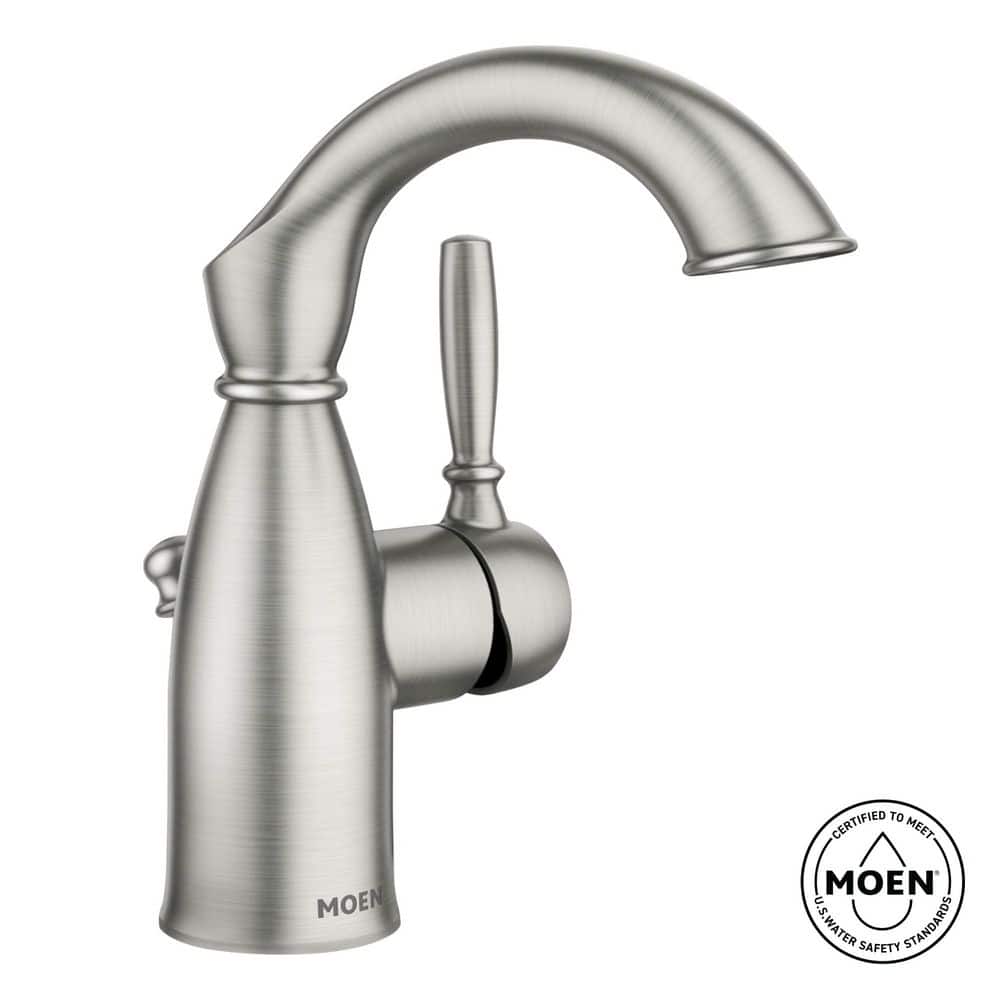 MOEN Sarona Single Hole Single-Handle Bathroom Faucet in Spot
