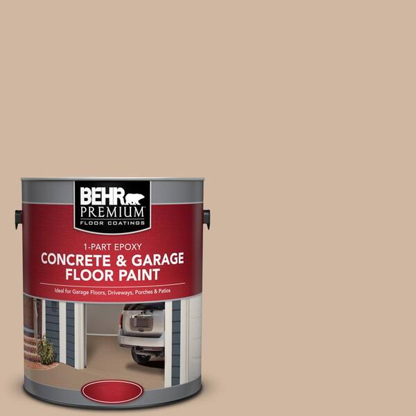 BEHR Premium 1 gal. #N240-3 Sonoran Desert 1-Part Epoxy Satin Interior/Exterior Concrete and Garage Floor Paint