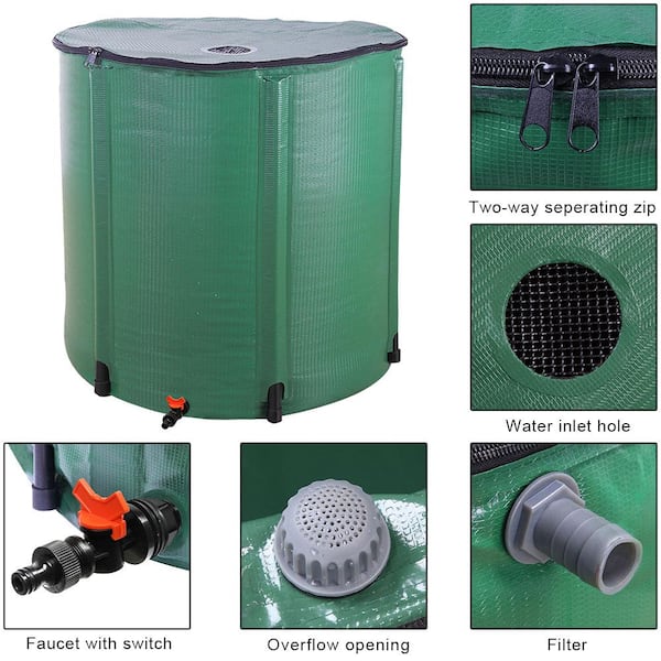 Karl casa 200 Gal. Lluvia plegable verdeKarl casa 200 Gal. Lluvia plegable verde  