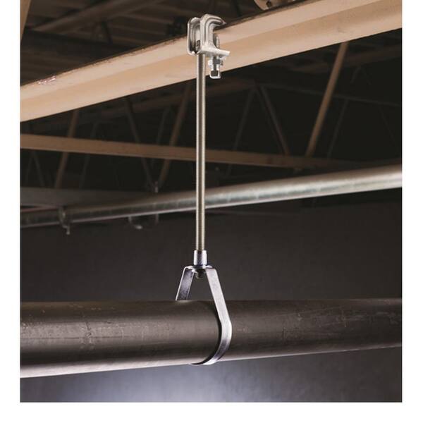 6 in. Swivel Loop Hanger for Vertical Pipe Support, Galvanized Steel