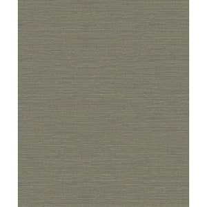 Boutique Collection Bronze Horizontal Weave Effect Non-Pasted Paper on Non-Woven Wallpaper Roll
