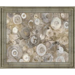 "Natural Agate" By Albena Hristova Framed Print Abstract Wall Art 28 in. x 34 in.