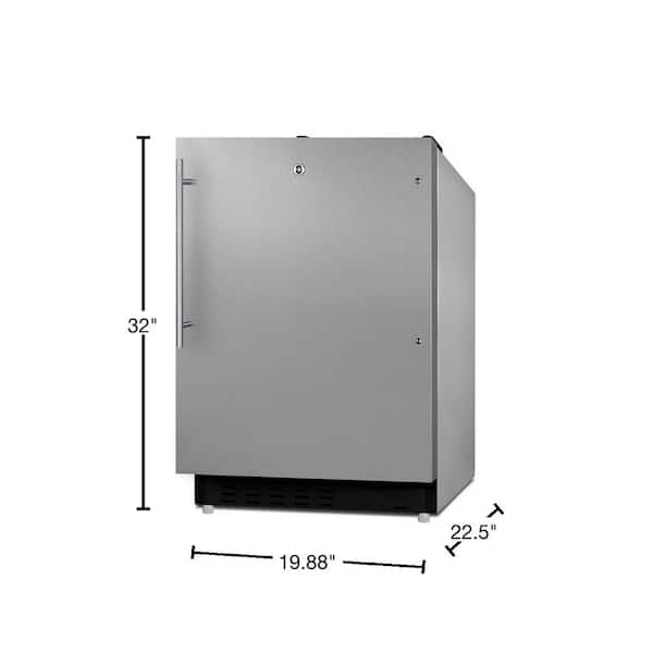 Summit - 20 Wide Built-In Refrigerator-Freezer, ADA Compliant | ALRF49BCSSHV