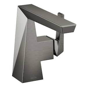 Trillian Single Hole Single Handle Bathroom Faucet with Metal Pop-Up Assembly in Lumicoat Black Stainless