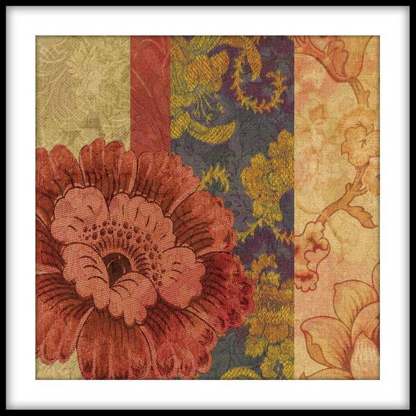 PTM Images 13.75 in. x 13.75 in. "Sunshine Poppy IV" Framed Wall Art
