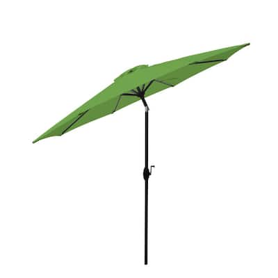 9 ft. Aluminum Market Patio Umbrella in Spring Green