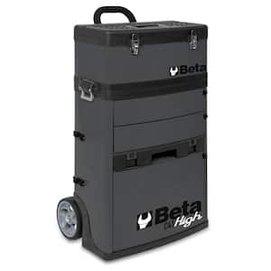 21 in. Mobile Tool Utility Cart with 3 Slide-Out Drawers and Removable Top Box with Carry Handle in Gray