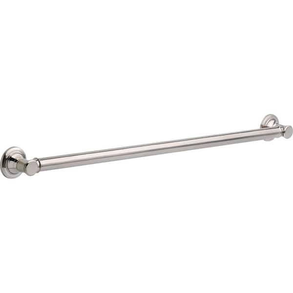 Delta Traditional 36 in. x 1-1/4 in. Concealed Screw ADA-Compliant Decorative Grab Bar in Stainless