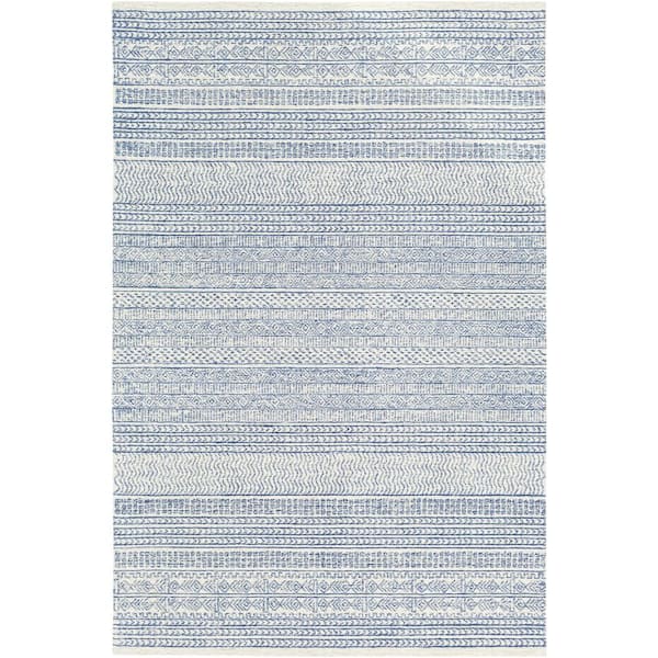 Livabliss Alfaro Denim Tribal 4 ft. x 6 ft. Indoor Area Rug