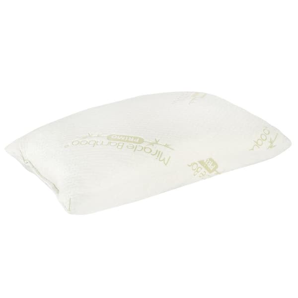 Primo International Fairy Memory Foam Pillow with Bamboo Cover, White