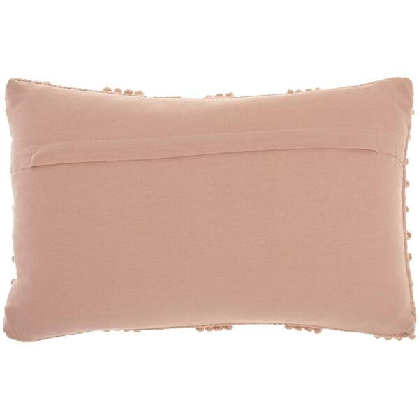 Light pink discount rectangle throw pillow