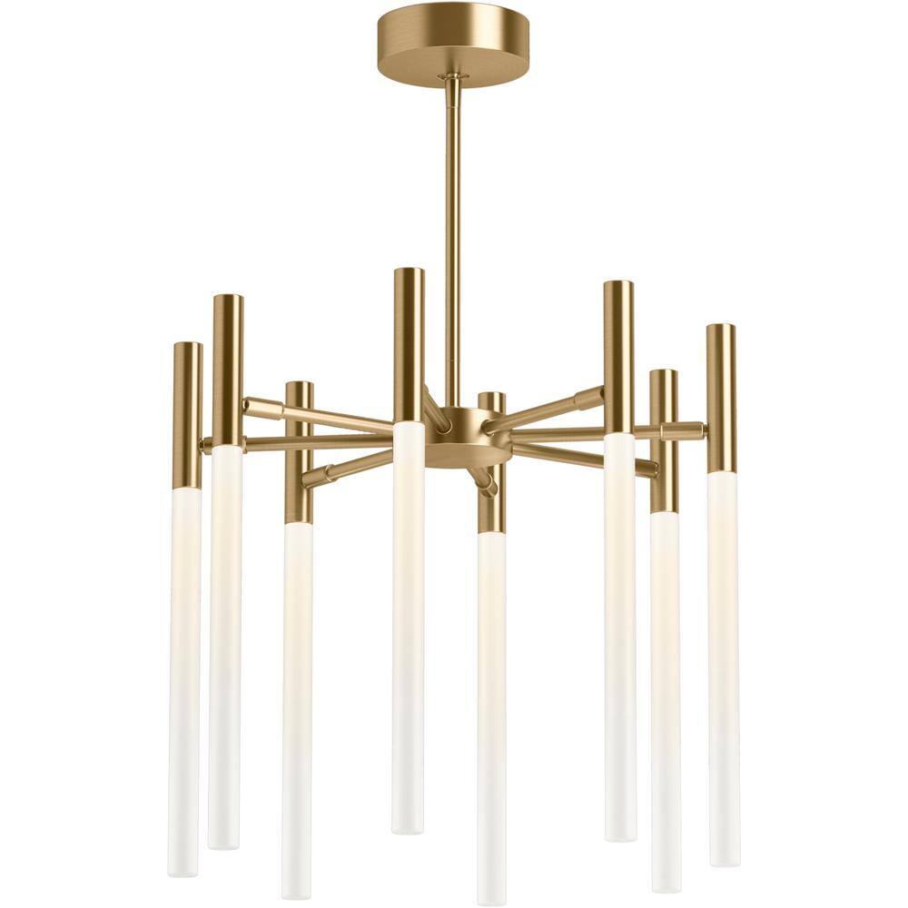 Reviews for KOHLER Components Integrated LED Modern Brushed Gold ...