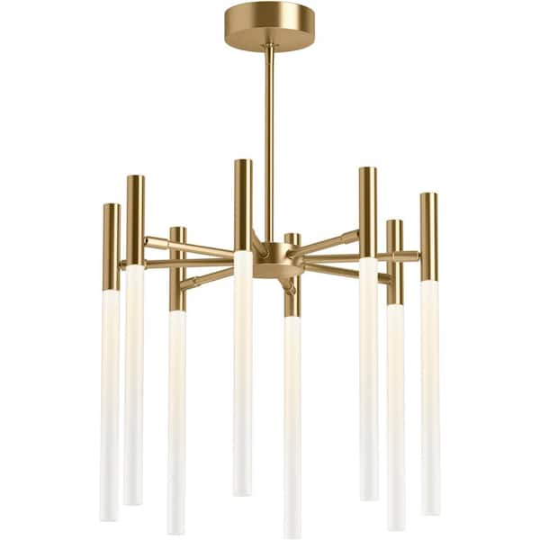 KOHLER Components Integrated LED Modern Brushed Gold Chandelier 23459 ...