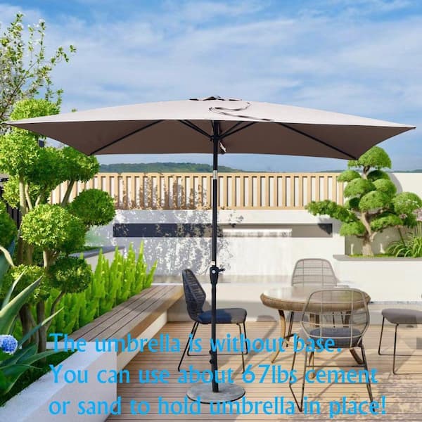 6x9 patio umbrella Backyard Expressions 9ft Solar with 32 LED Lights and you cant seem to avoid unwanted sunlight Sonerlic Patio 6x9 FT LED