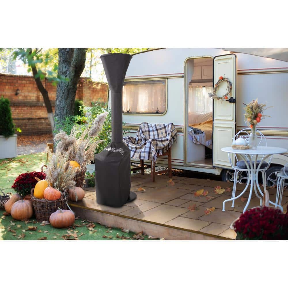Black Polyester Patio Heater Cover for Outdoor Use