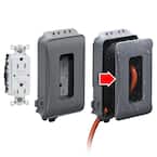 N3R In-Use Cover Combo - Extra Duty 15A WRTR SelfTest GFCI Outlet, Nonmetallic 1-Gang Expandable In-Use Outlet Cover