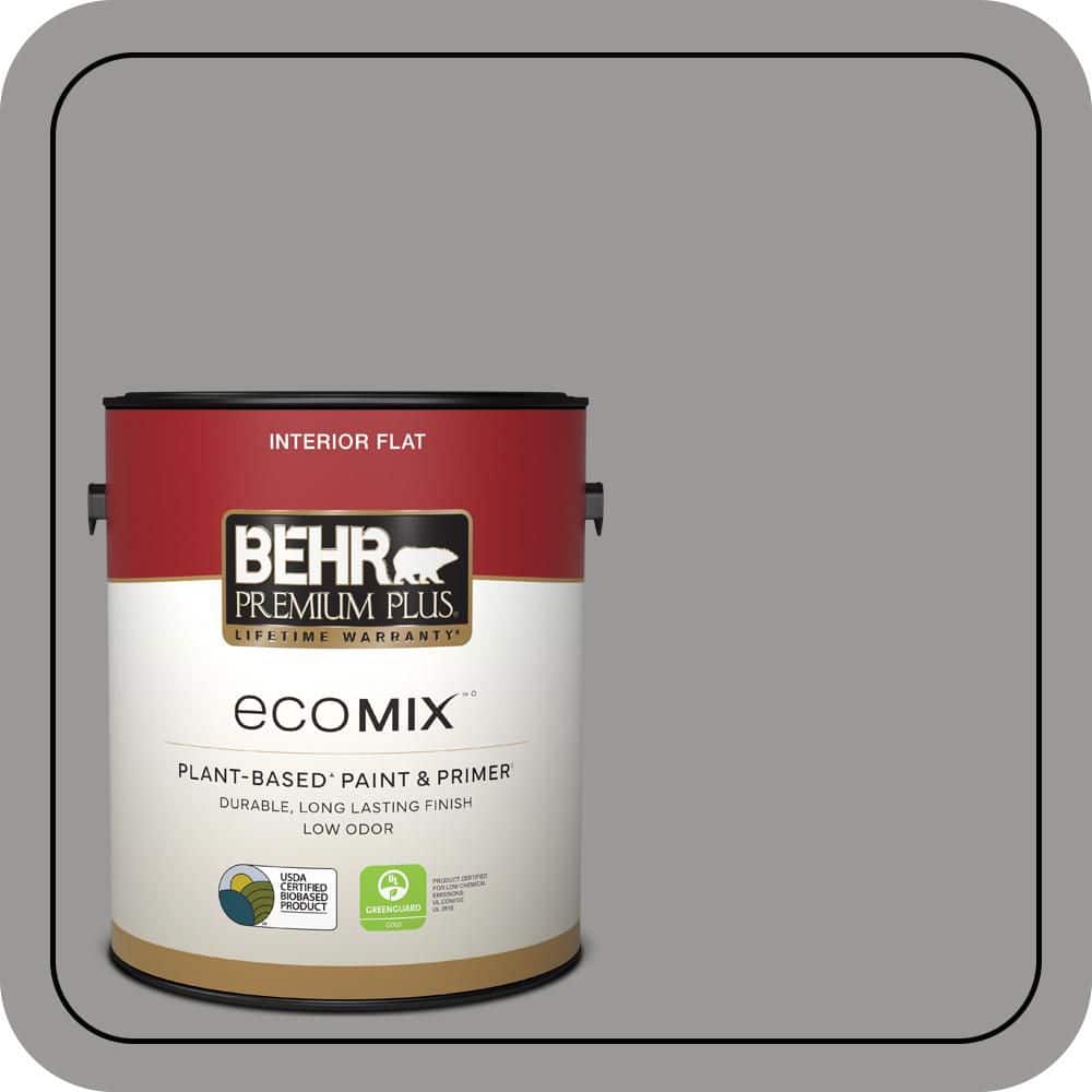 1 gal. Home Decorators Collection #HDC-NT-10A Dolphin Gray Flat EcoMix Plant-Based Interior Paint & Primer price history on PriceWatchPro