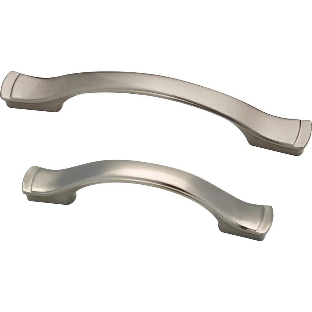 Satin Nickel Classic Bar Cabinet Pull with Mounting Hardware