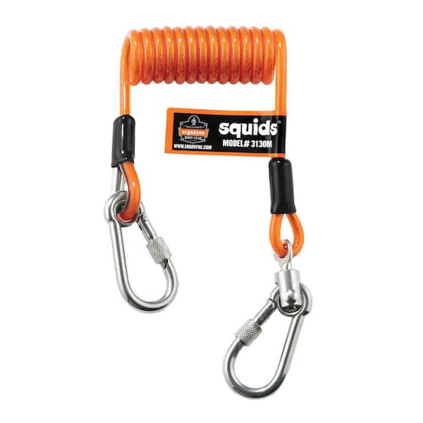 5 lbs. Orange Standard Coiled Cable Lanyard Tool Lanyard