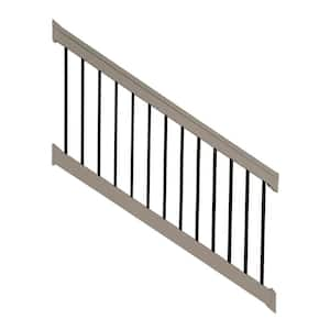 Vilano 3 ft. x H 6 ft. W Vinyl Khaki Stair Railing Kit