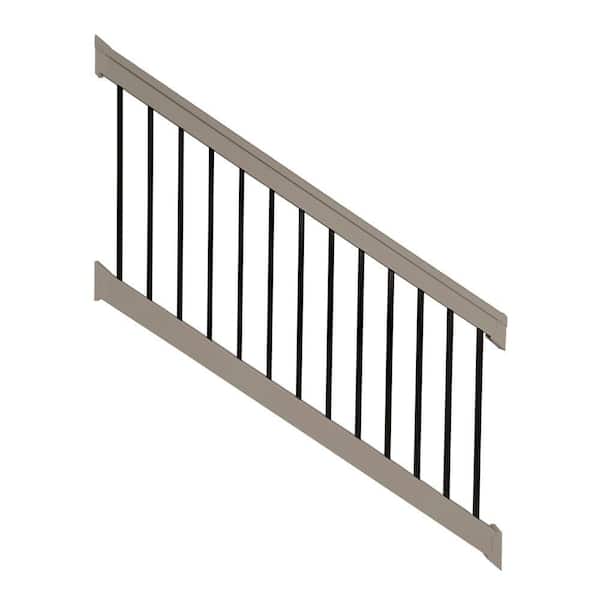 Vilano 3 ft. x H 6 ft. W Vinyl Khaki Stair Railing Kit