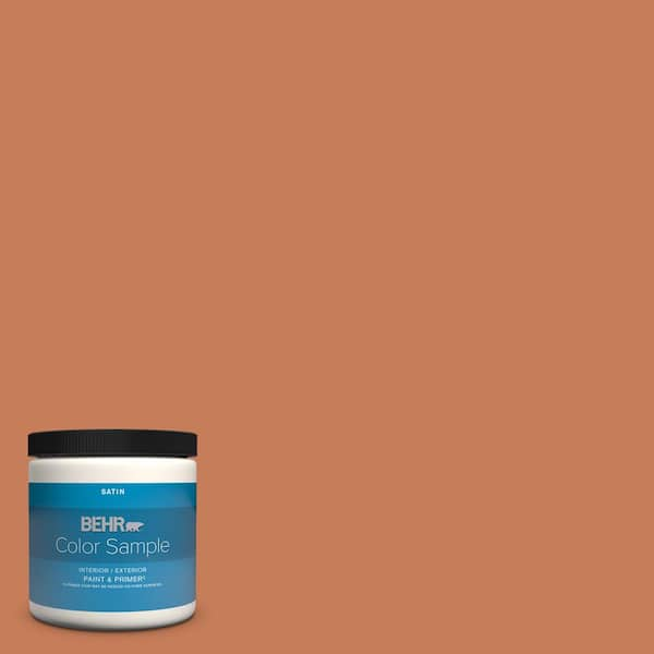 BEHR PREMIUM PLUS 8 oz. #BIC-49 Red Red Red Satin Enamel Interior/Exterior  Paint & Primer Color Sample B370316 - The Home Depot