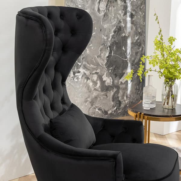 Kin Tufted Wingback Chair with Back Cushion – Millbury Home