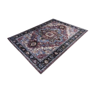 L'Baiet Tess Multicolor Traditional Washable 2 ft. x 6 ft. Runner Rug