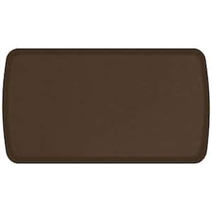 Elite Vintage Leather Rustic Brown 20 in. x 36 in. Comfort Kitchen Mat