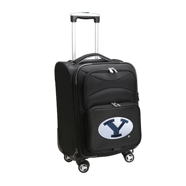 Denco NCAA Brigham Young (BYU) 21 in. Black Carry-On Spinner Softside Suitcase