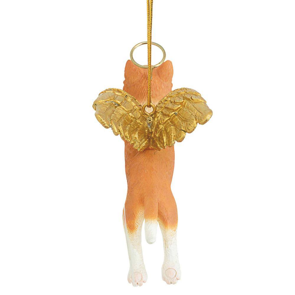 Orange Tabby Cat Angel Resin Holiday Ornament