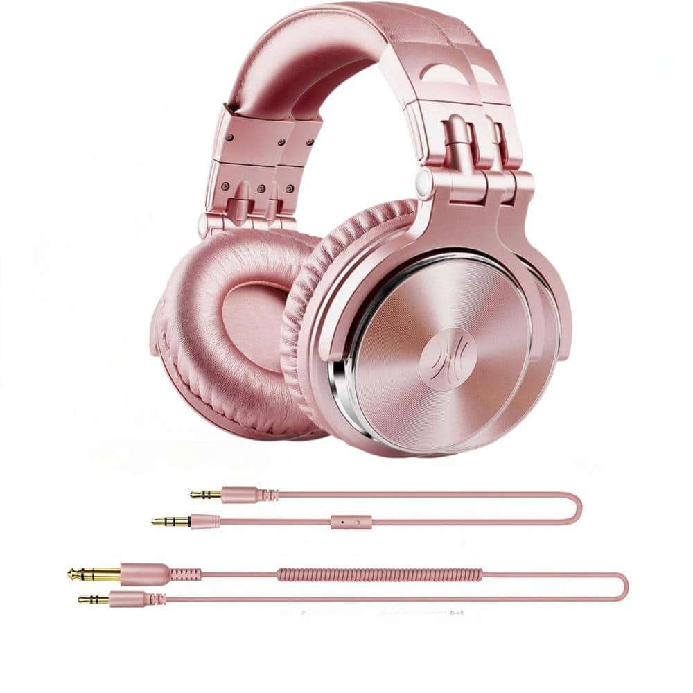 EKIEUDL Pink Wired Headset, Hi-Res Studio Monitor and Mixing