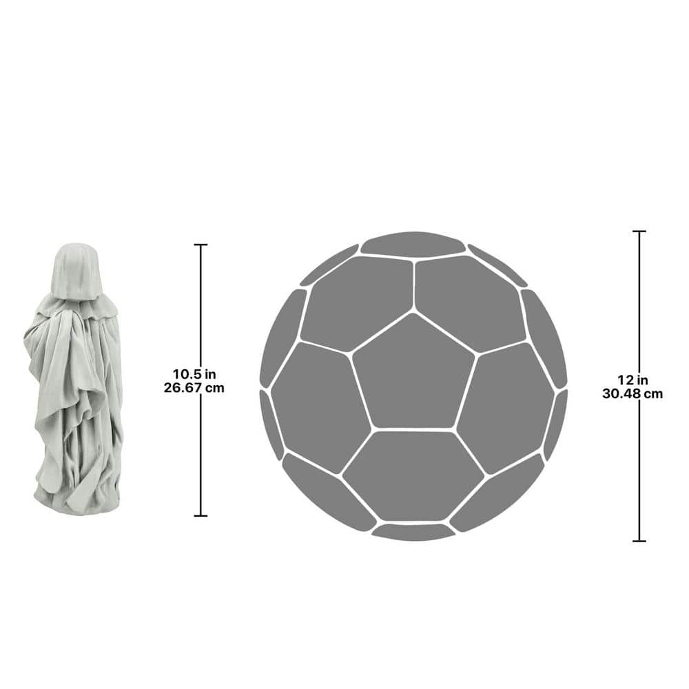 Medium Gray Resin French Pleurant Weeper Statue