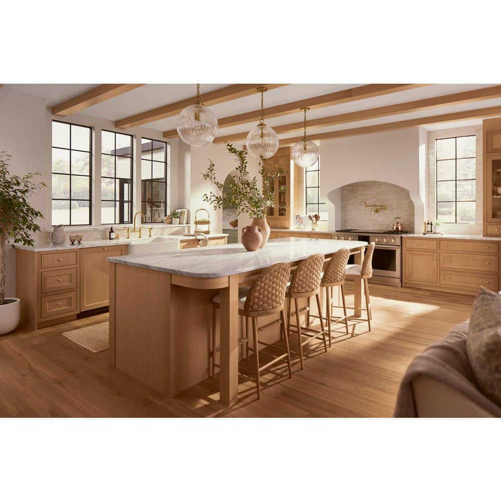 Embra Brushed Nickel 14" Glass Pendant Light