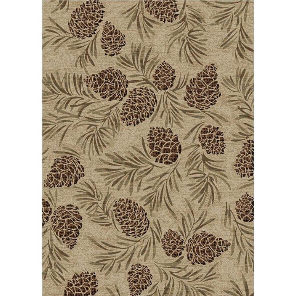 Mayberry Rug AD9591 7 ft. 10 in. x 9 ft. 10 in. American Destination Pine Grove Area Rug  Antique