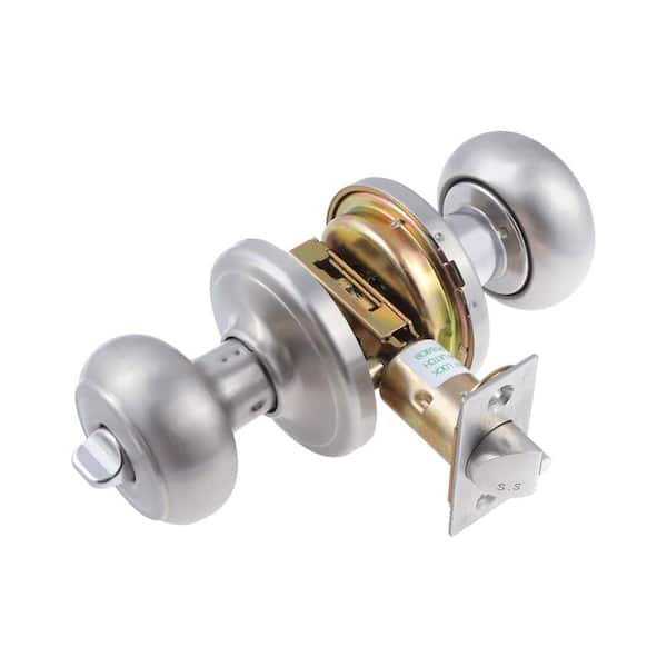 TOLEDO Platinum Series Navarra Satin stainless steel Grade 2 Keyed Entry Door Knob Lock Set