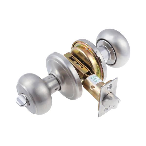 TOLEDO Platinum Series Navarra stainless steel Privacy Grade 2 Keyed Door Knob Lock Set