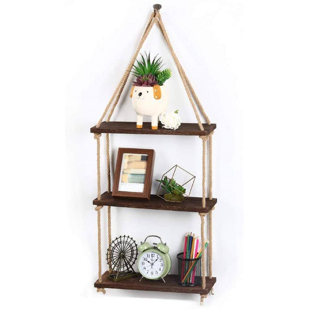 Oumilen Hanging Shelves 3-Tier Tall Plant Stands for Plant Shelf Flower ...