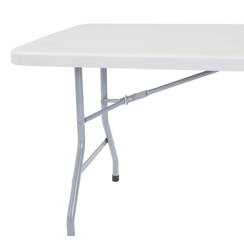 Speckled Gray 30" x 60" Rectangular Folding Table with Steel Frame