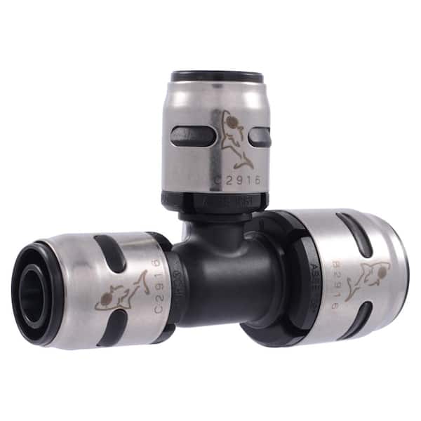 SharkBite 3/4 in. x 1/2 in. x 1/2 in. EvoPEX Push-to-Connect Tee Fitting