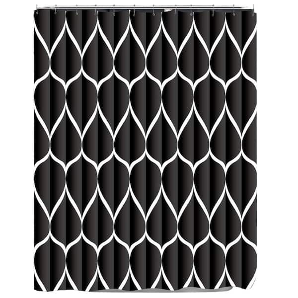 Aoibox Waterproof 72 in. W x 72 in. L Quick-Drying Polyester Shower Curtain in Chocolate