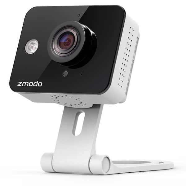 Zmodo Wired 720p HD Mini Wi-Fi Standard Surveillance Camera with Smartphone Remote Viewing 2-Way Audio and Smart Motion Alerts