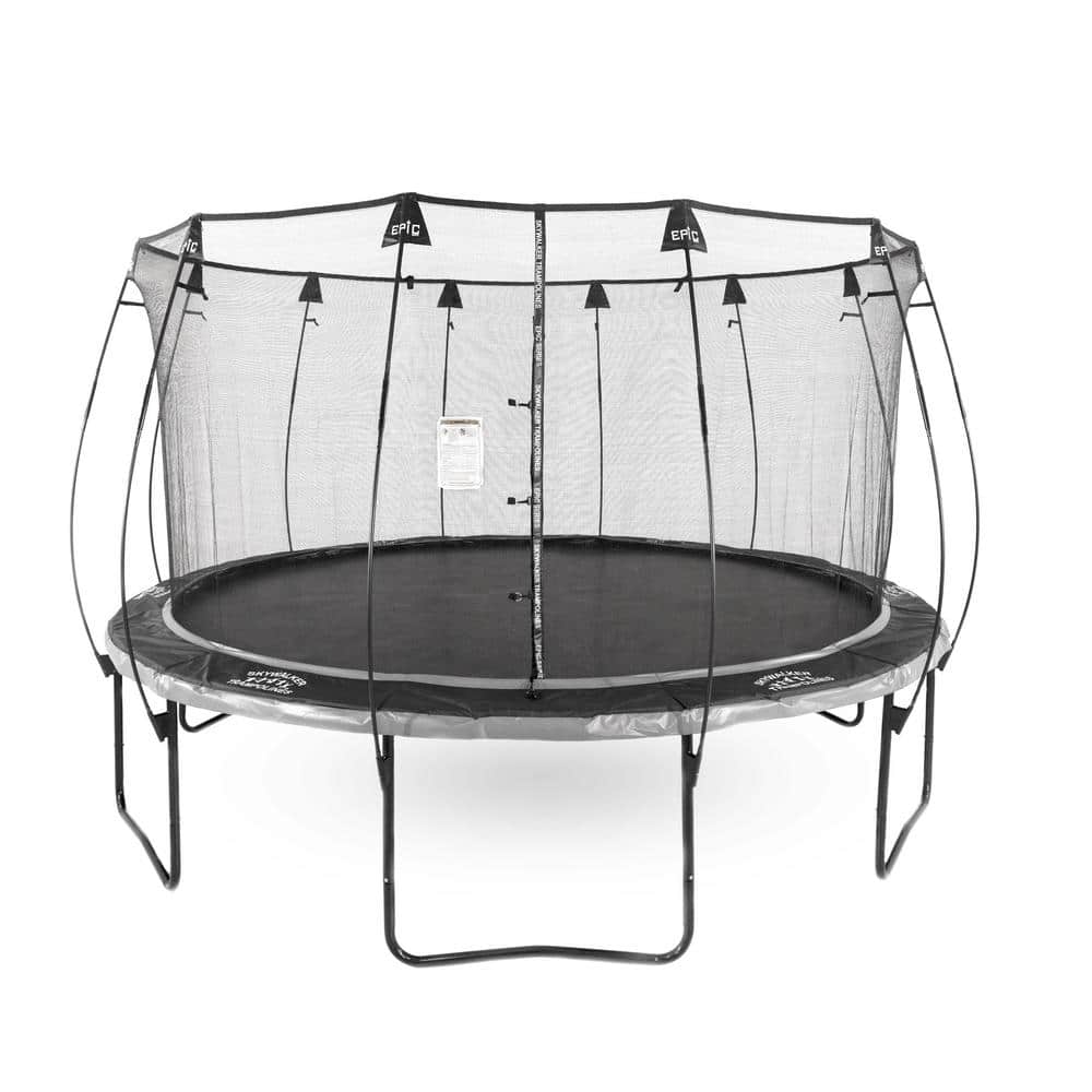 Skywalker Trampolines Epic Series 14 ft. Round Trampoline with Dual Black/Gray Spring Pad