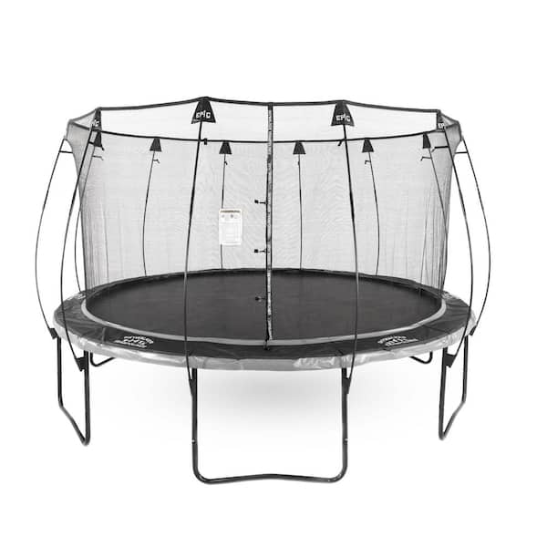 Unbranded Skywalker Trampolines Epic Series 14 ft. Round Trampoline with Dual Black/Gray Spring Pad