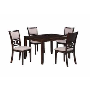 New Classic Furniture Gia 5-piece 48 in. Wood Top Rectangle Dining Set, Cherry