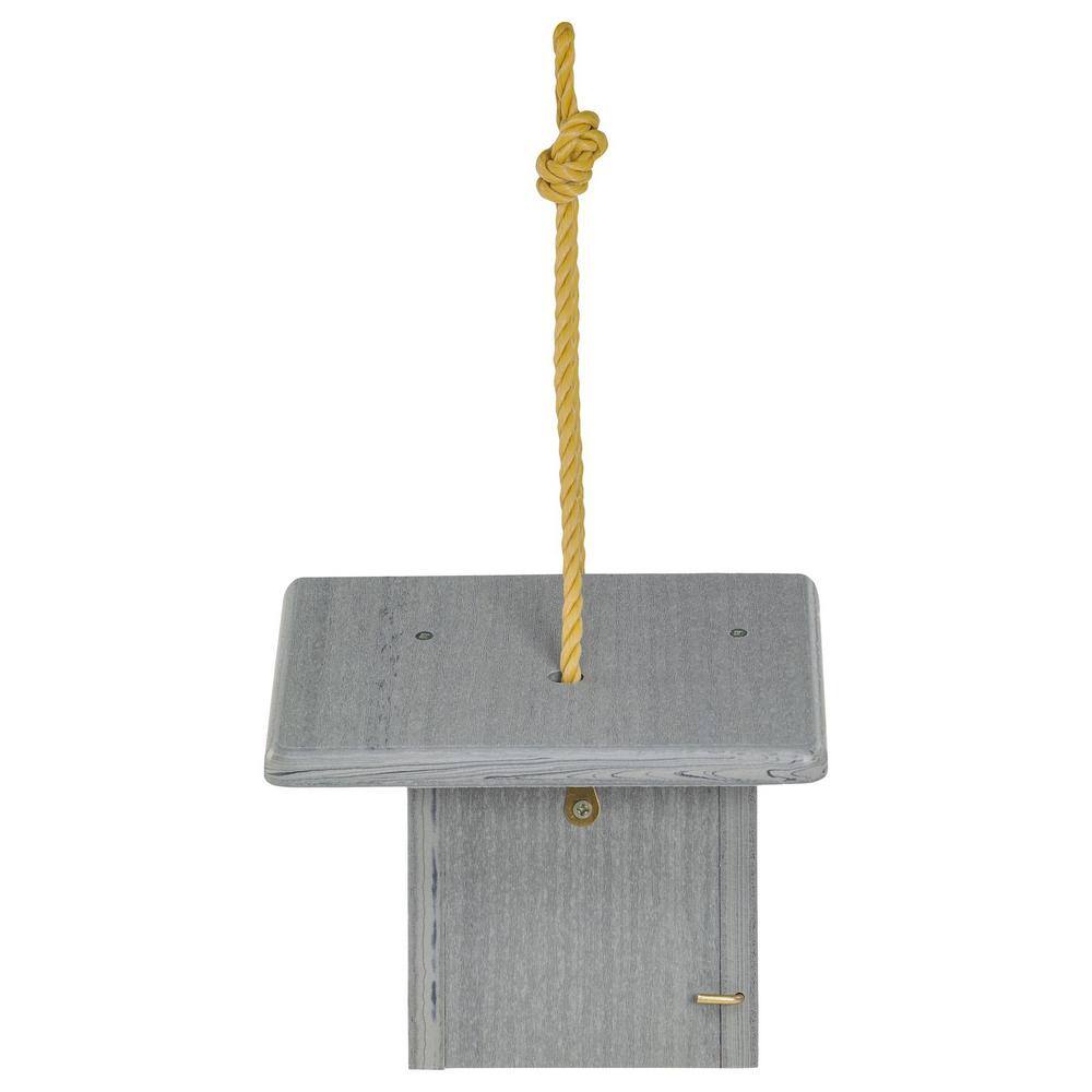 Eco-Friendly Driftwood Gray Hanging Bird House for Wrens