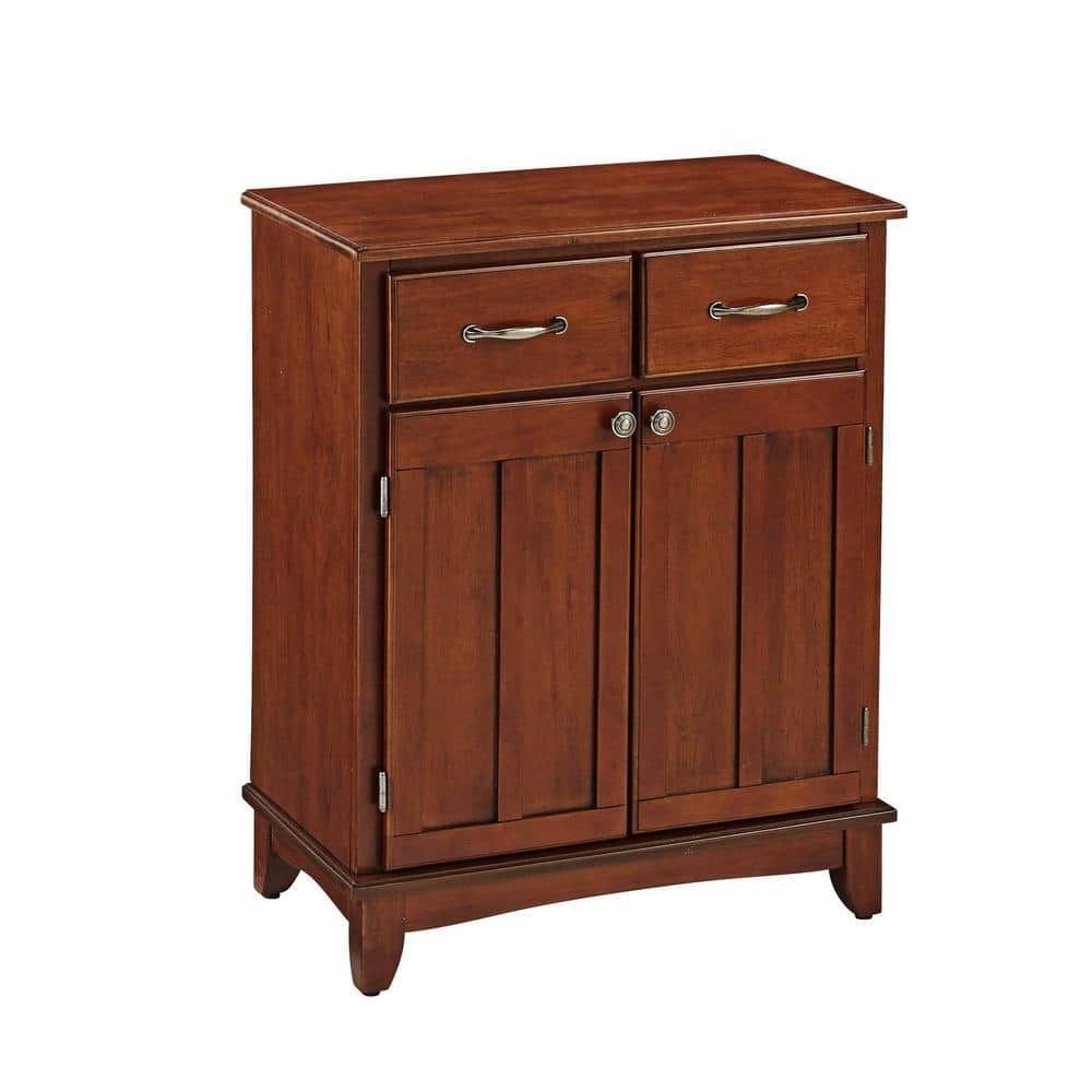 HOMESTYLES Cherry Buffet with Storage 50010072 The Home Depot